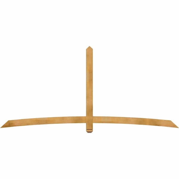 Ekena Millwork Bellingham Rough Sawn Timber Gable Bracket, Western Red Cedar, 108"W x 49"H x 2"D x 4"F, 11/12 Pitch GBW108X49X0204BEL00RWR - main